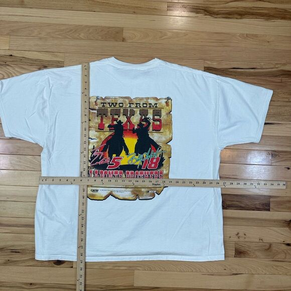 Vintage 90s Wanted The Labonte Brothers Nascar T-Shirt 1990s Chase Authentic 2XL - Picture 6 of 6